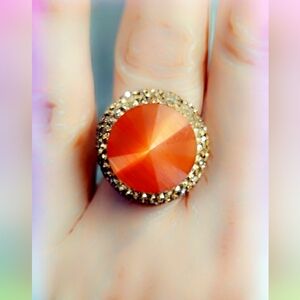18k Gold/Sterling Turkish Gemstone Ring